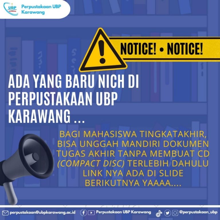 Perpustakaan UBP Karawang Luncurkan Layanan Unggah Mandiri Tugas Akhir untuk Mendukung Akses Informasi dan Efisiensi Layanan
